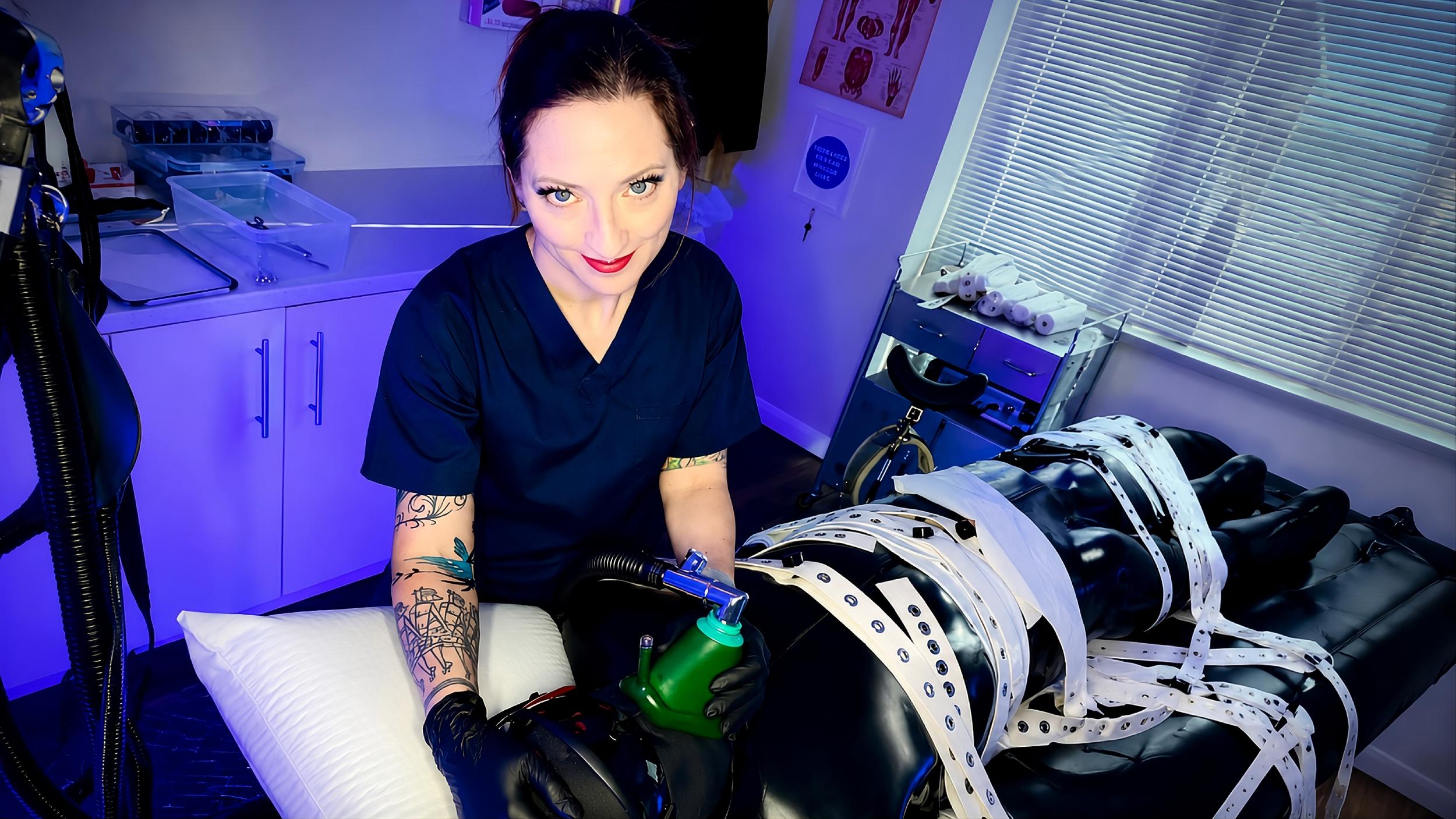 Miss Kitty in a submissive BDSM pose showing absolute devotion and obedience