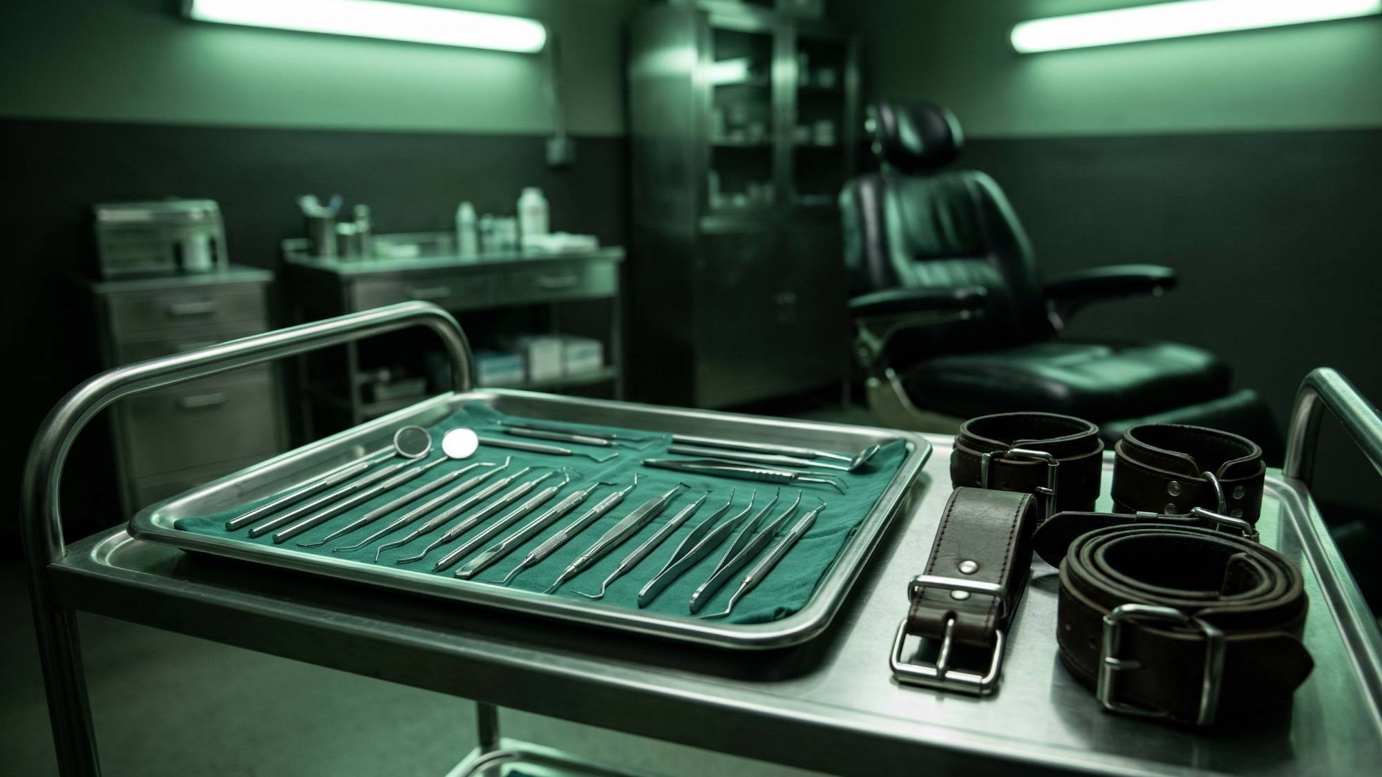 4 bdsm dental instruments tray belgium amara clinic medical bdsm medicalfemdom fetish klinik